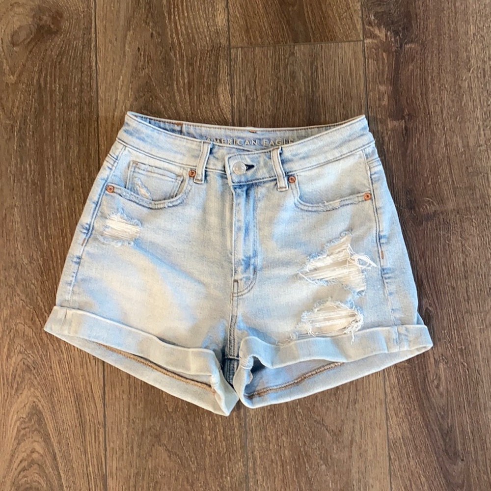 American eagle mom jean shorts